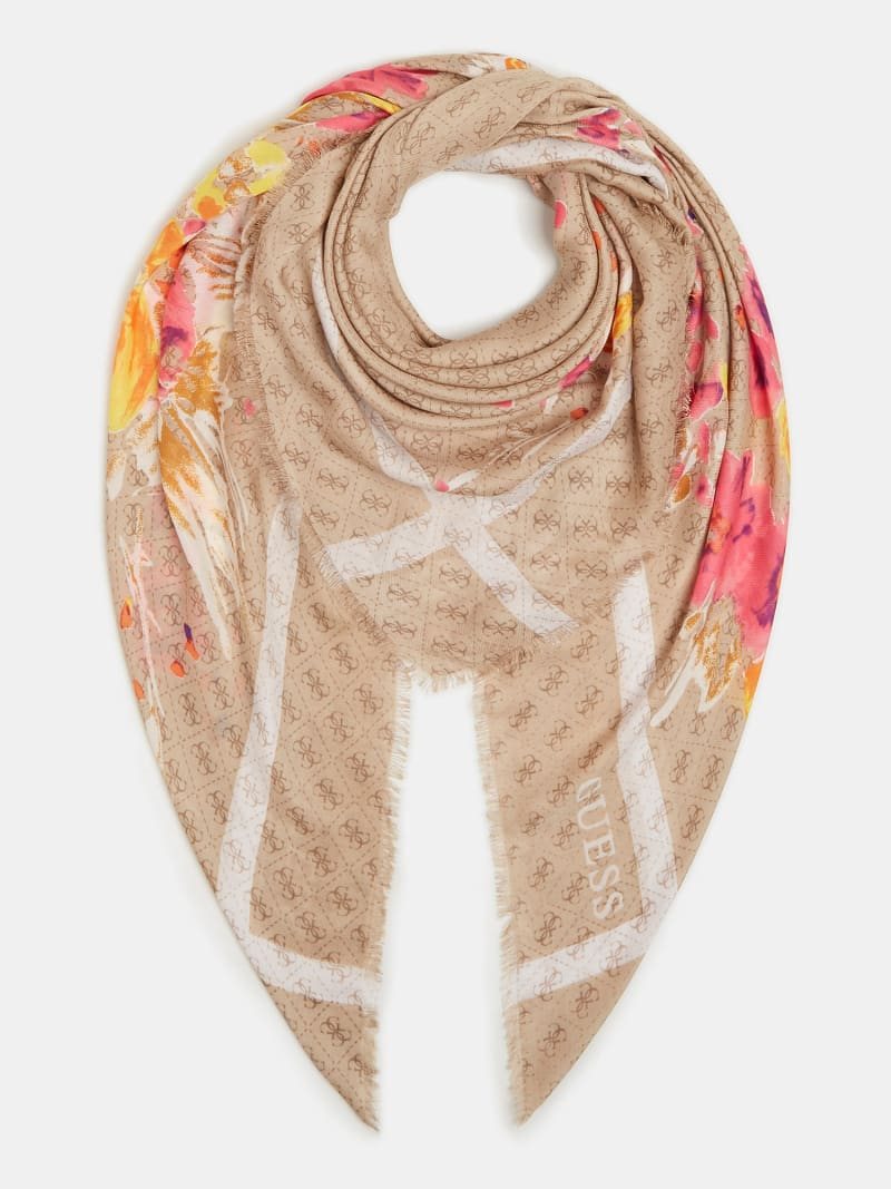 Oiritaly Scarf Woman Guess AW8579MOD03 LATTE Textile